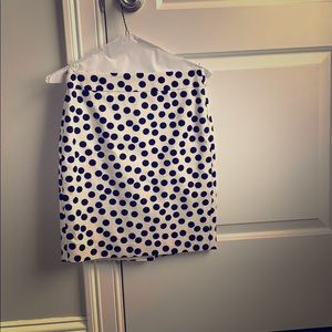 Ann Taylor Petite Polka Dot Pencil Skirt